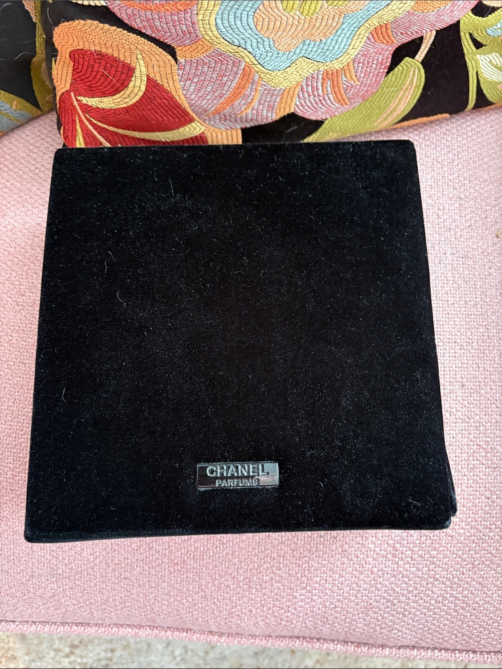 CHANEL Black Velvet box